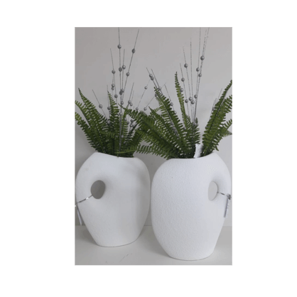 Ceramic Bergan Vase White