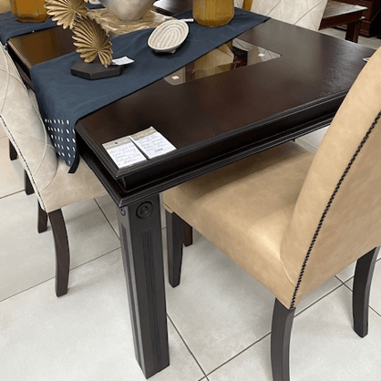 Zimbali Glass Top Dining Table