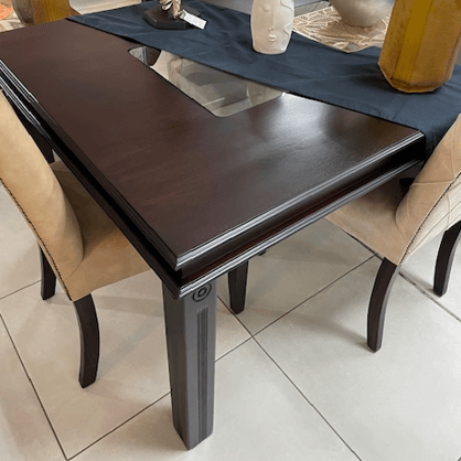 Zimbali Glass Top Dining Table